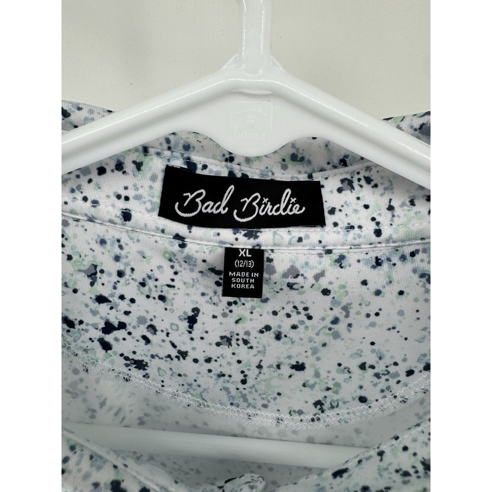 Bad Birdie Paint Splatter Golf Polo Boys Youth Size XL 12/13 - Picture 2 of 8